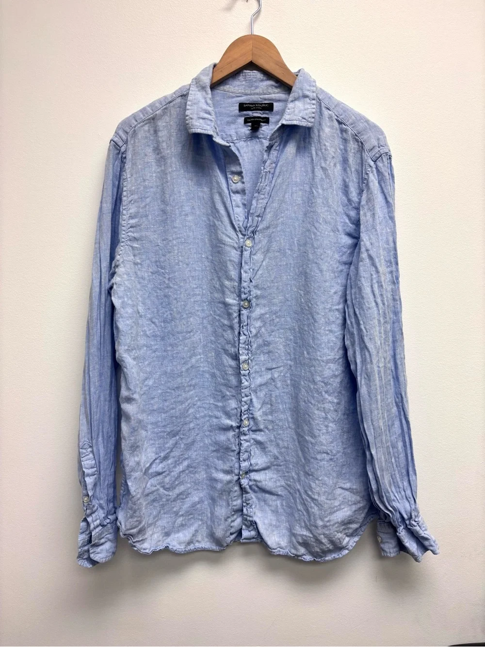 Banana Republic 100% Linen Camden Fit Shirt